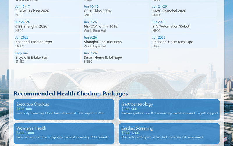 Shanghai June 2026 Exhibition Guide + Premium Health Services for International Business Travelers